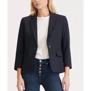 Veronica Beard NWT Schoolboy Black Wool Dickey Blazer